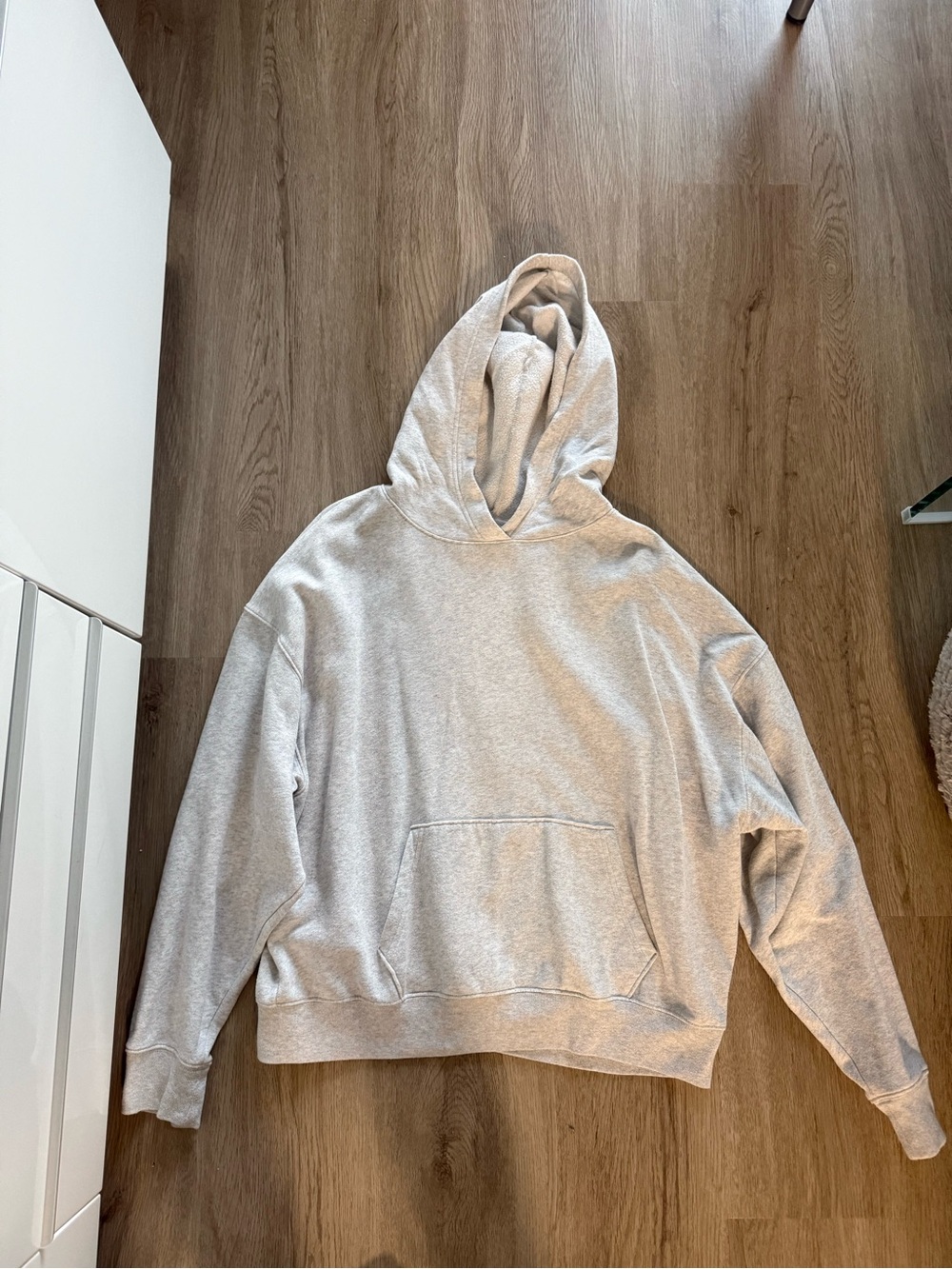 PINK Victoria's Secret Heather Gray Hoodie Sweatshirt & Sweatpants Set
